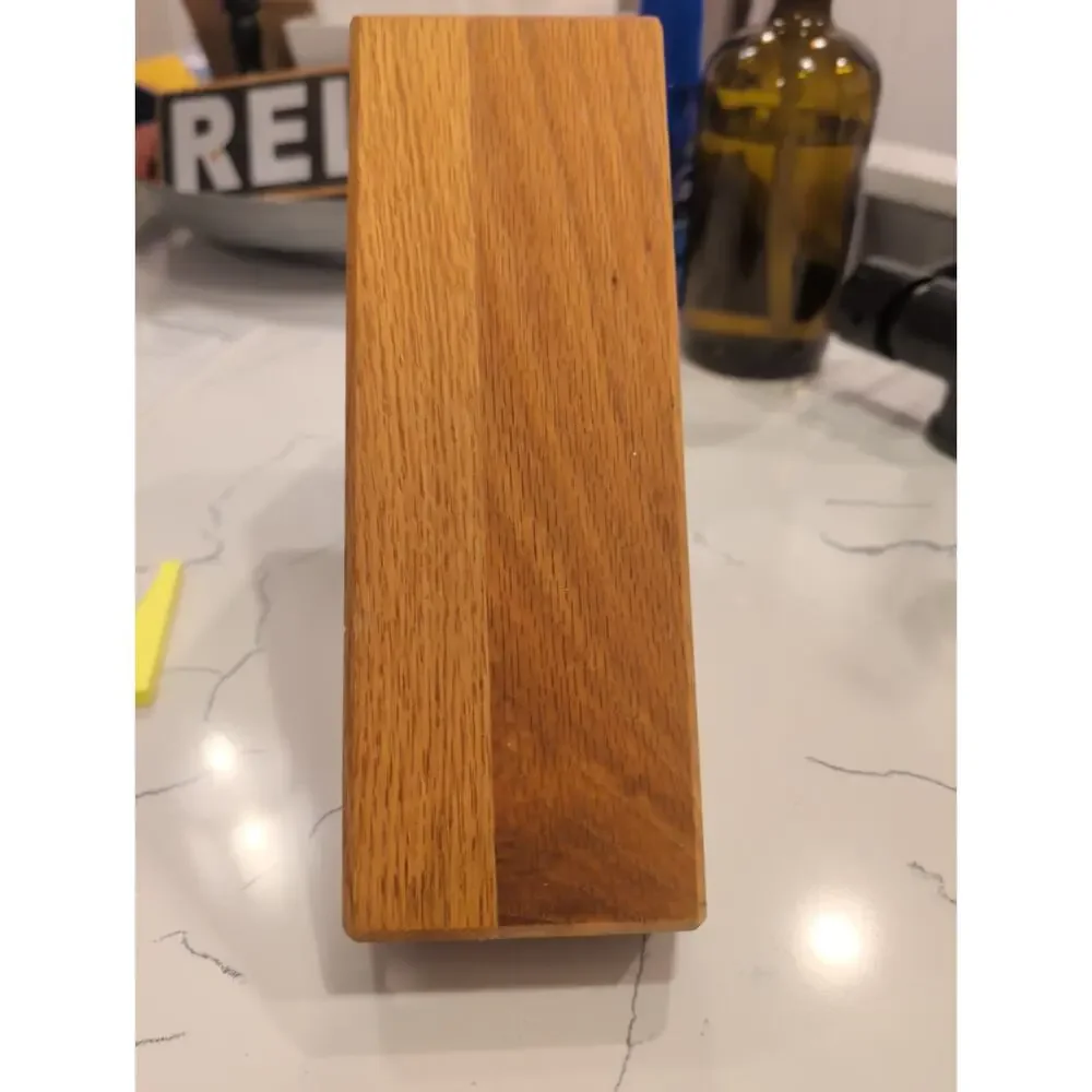 WUSTHOF 9 Slot Knife Storage Block Solid Oak (?) Wood Block, NO KNIVES